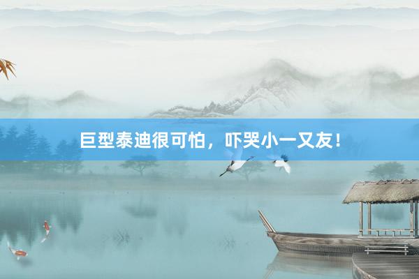 巨型泰迪很可怕,吓哭小一又友!